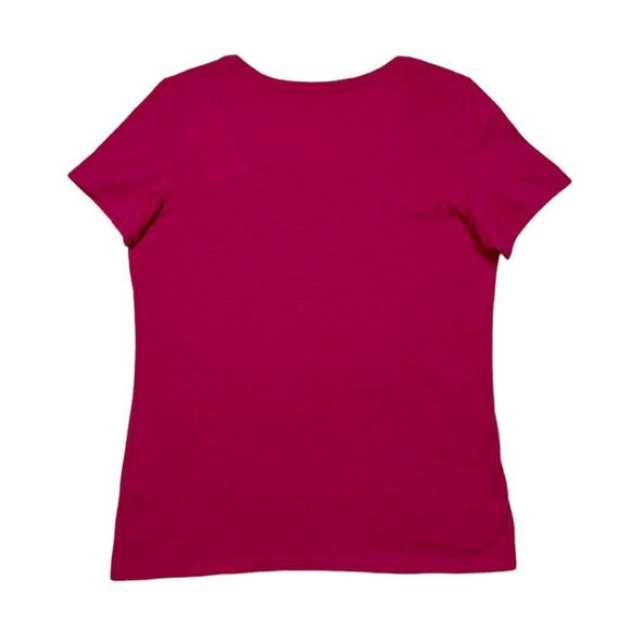 Life Is Good Pink Half Full Flower‎ Vase Short Sleeve T-Shirt Size Medium NEW - Picture 2 of 6